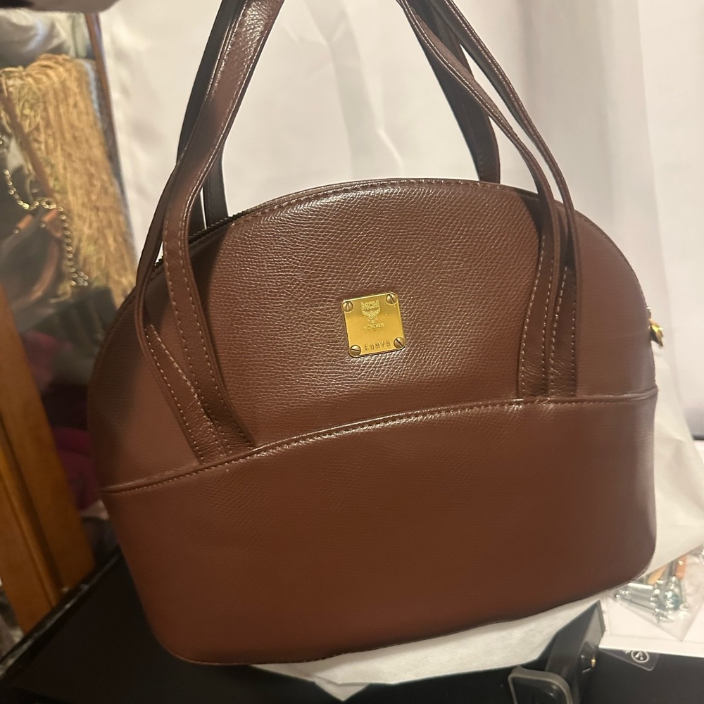 MCM Brown Leather Handbag